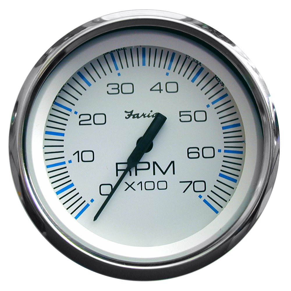 Faria Chesapeake White SS 4″ Tachometer – 7000 RPM (Gas) (All Outboards) [33817] Hot on Sale
