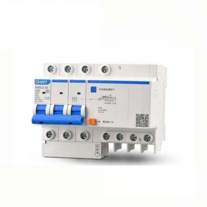 CHINT CHNT Leakage Protection Household Air Switch Circuit Breaker NXBLE-63 1P+N 2P 3P 3P+N 4p Leakage Circuit Breakers Supply