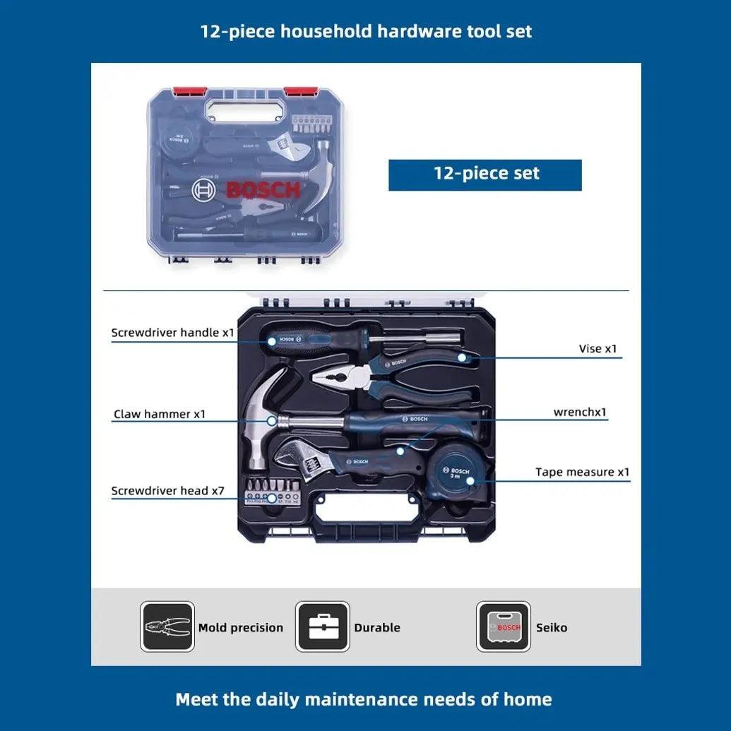 BOSCH- 12-piece Household Multi-function Hardware Toolbox Manual Hot on Sale