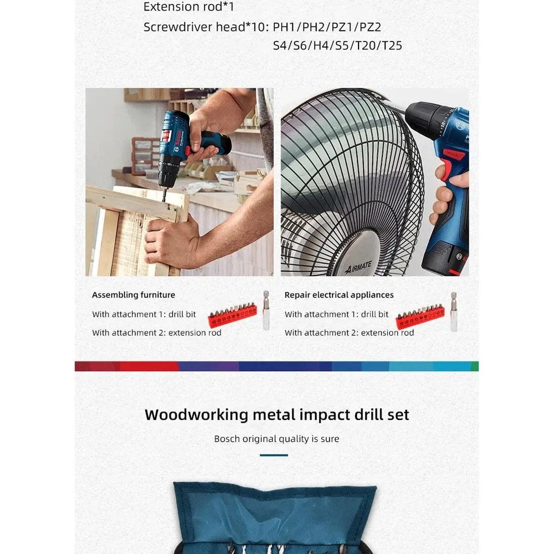 BOSCH- Original Multi-function Accessories Batch Screwdriver Head Online