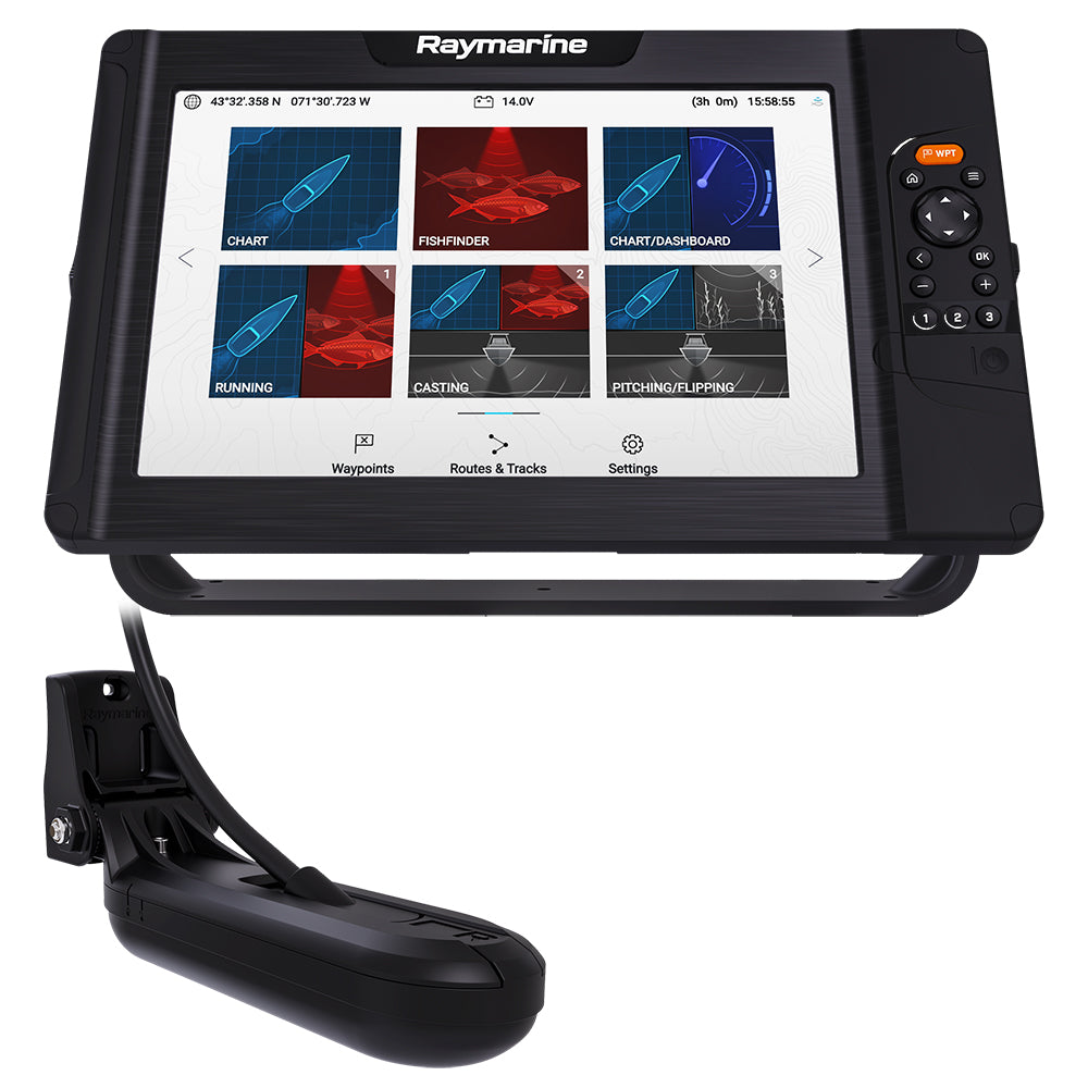 Raymarine Element 12 HV Combo w/HV-100 Transom Mount Transducer  Lighthouse North America Chart [E70536-05-102] on Sale