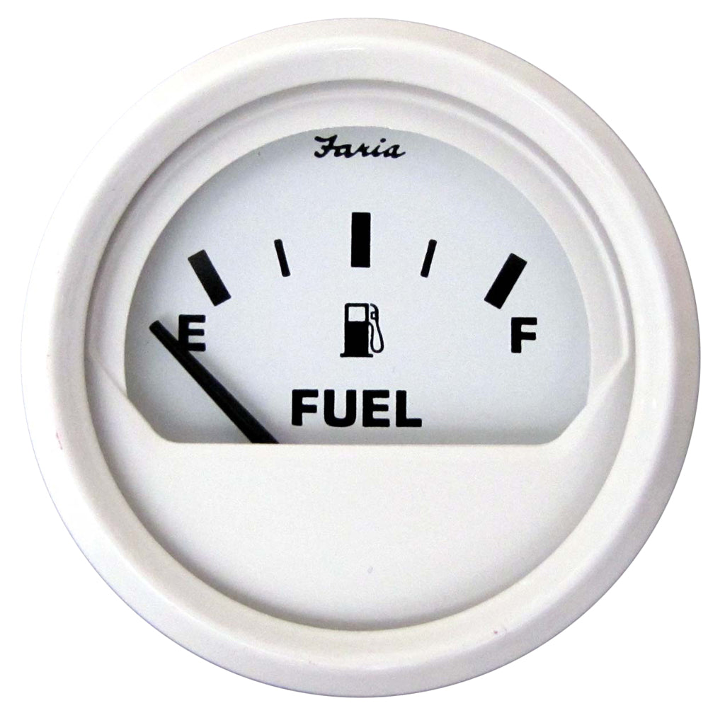 Faria Dress White 2″ Fuel Level Gauge (E-1/2-F) [13101] Online now