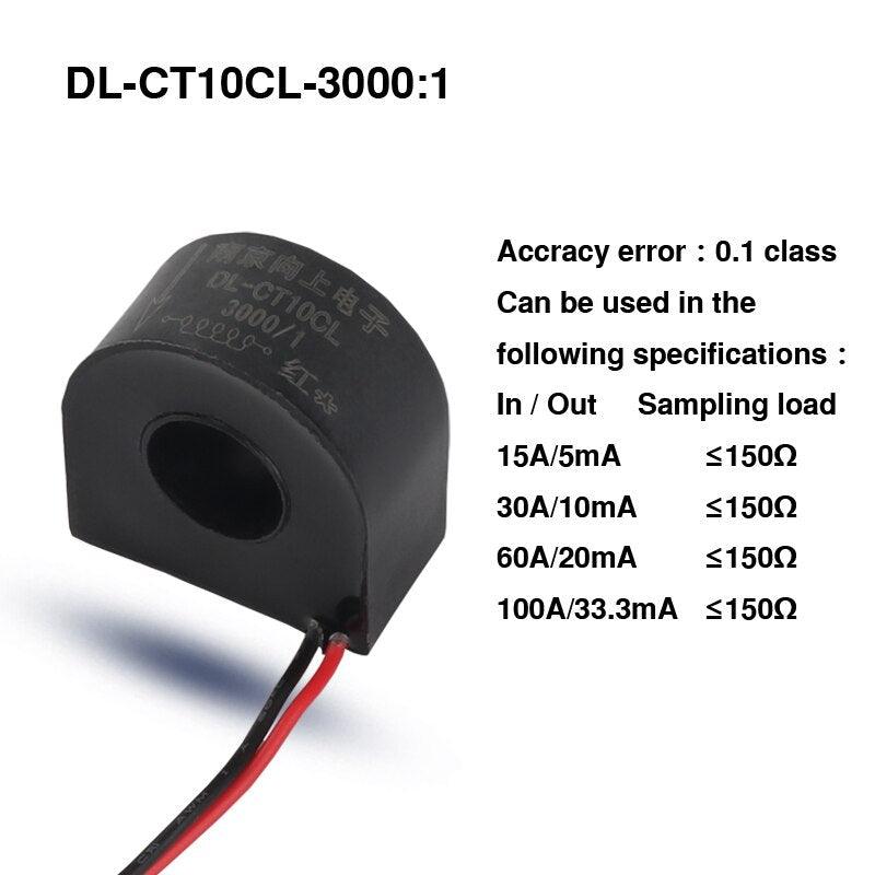 CE ROHS Micro high precision Current Transformer DL-CT10CL-50A/25mA 2000/1 100A/50mA on Sale