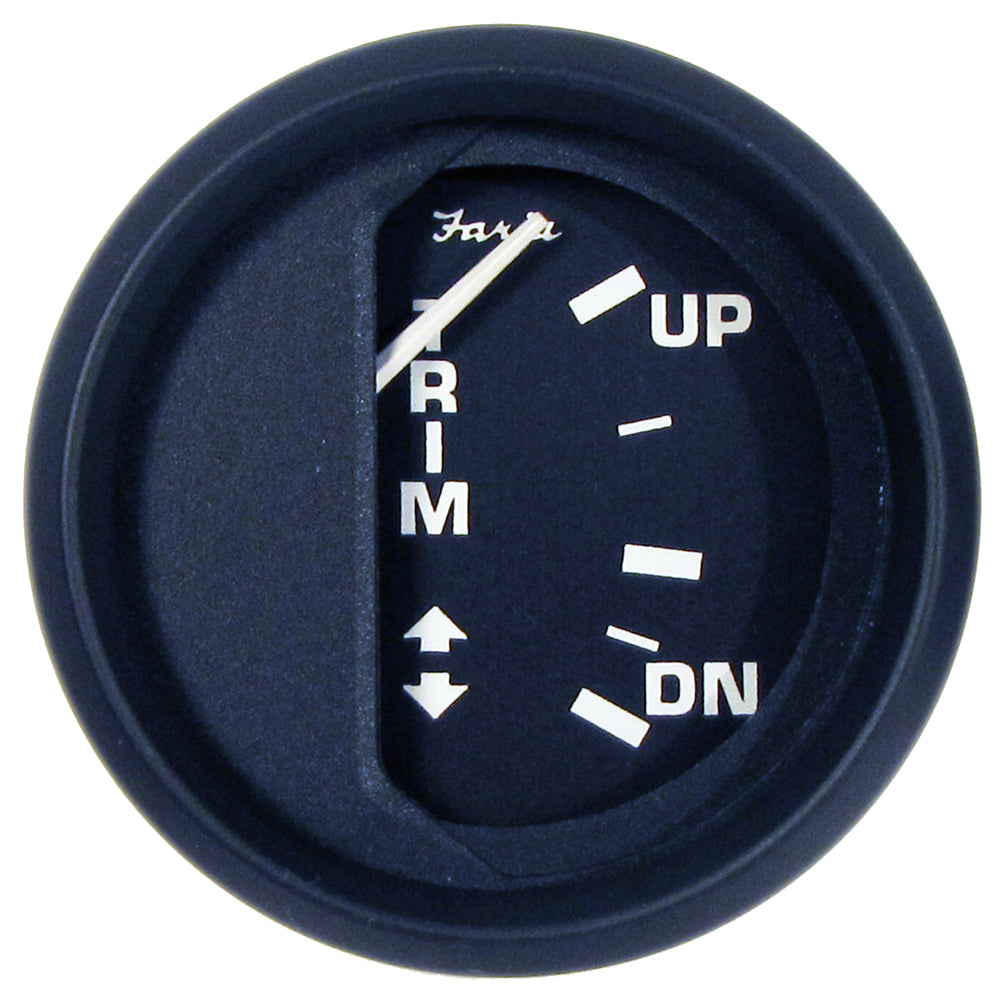 Faria Euro Black 2″ Trim Gauge f/ Johnson/Evinrude/Suzuki Outboard [12827] Hot on Sale