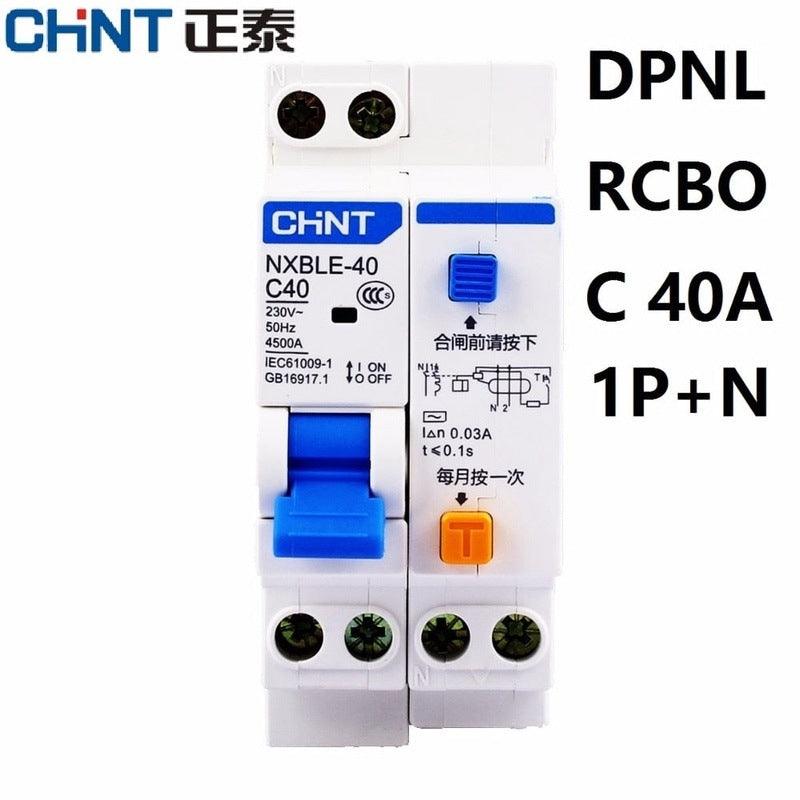 CHINT NXBLE-40 1+N DPNL RCBO 6A 10A 16A 20A 25A 32A 40A 230V 50/ Earth Leakage Circuit Breakers Online now