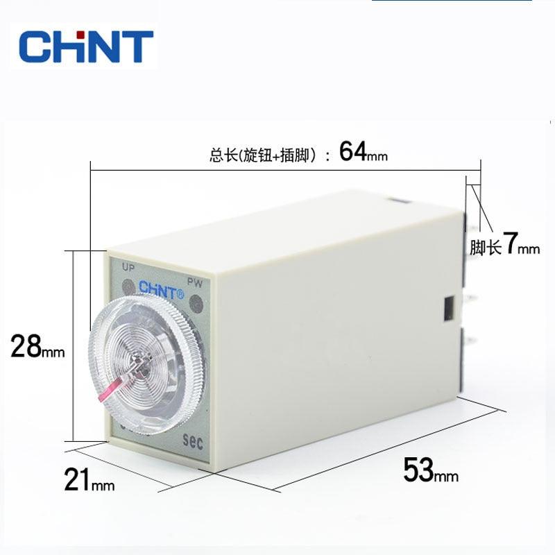 CHINT JSZ6-4 JSZ6-2 H3Y-4 H3Y-2 Power On time Delay Relay DC 12V 24V AC 220V 1S 5S 10S 60S Time Relay Switch Discount