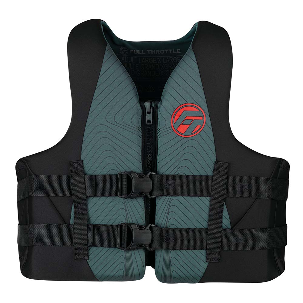 Full Throttle Adult Rapid-Dry Life Jacket – 2XL/4XL – Grey/Black [142100-701-080-22] on Sale