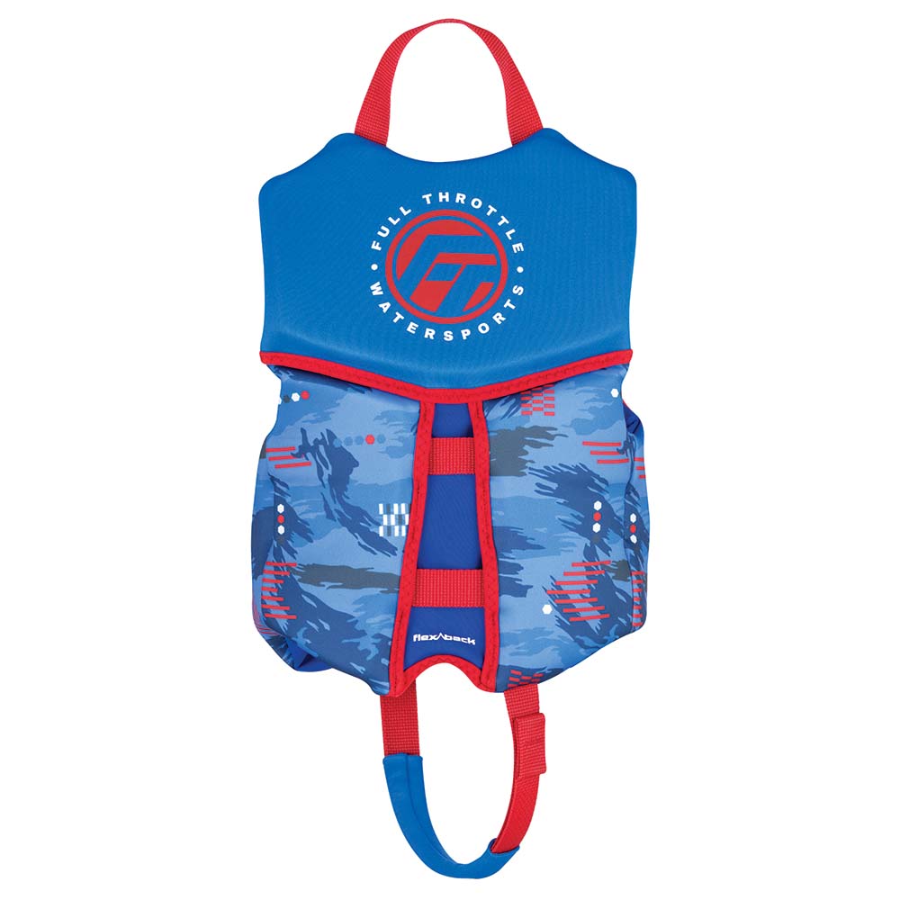 Full Throttle Child Rapid-Dry Flex-Back Life Jacket – Blue [142500-500-001-22] on Sale