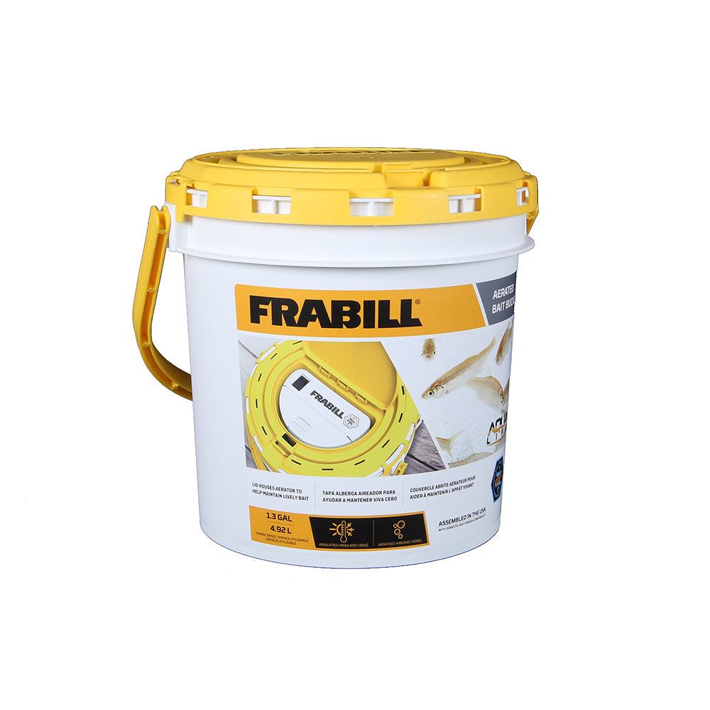 Frabill Dual Fish Bait Bucket w/Aerator Built-In [4825] Discount