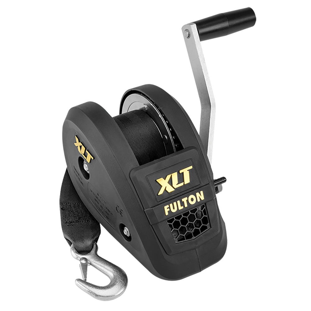 Fulton 1500lb Single Speed Winch w/20′ Strap Included – Black Cover [142311] Sale