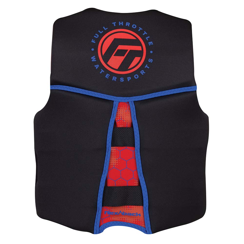 Full Throttle Youth Rapid-Dry Flex-Back Life Jacket – Red/Black [142500-100-002-22] Supply