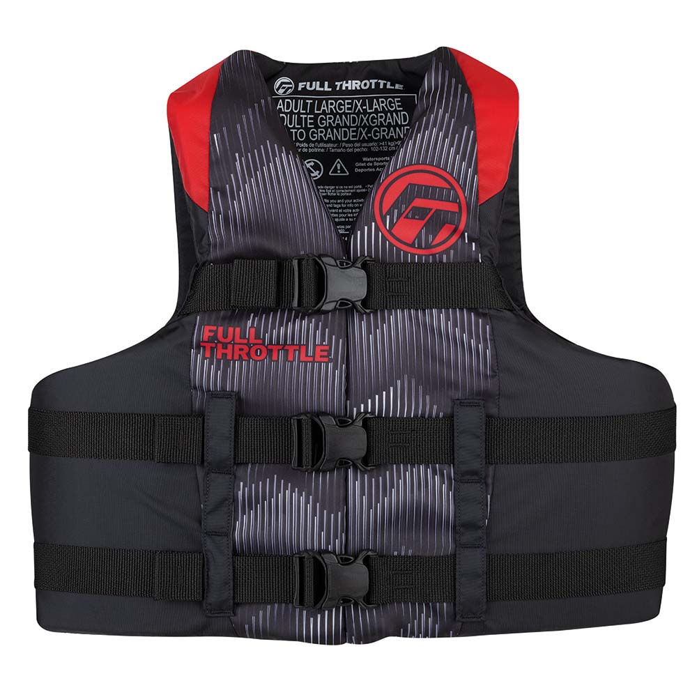 Full Throttle Adult Nylon Life Jacket – L/XL – Red/Black [112200-100-050-22] Online Hot Sale