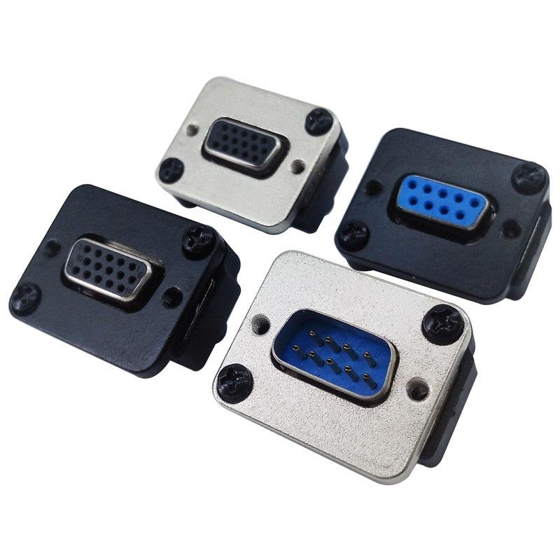 DB15 Female to Female connector VGA socket panel install DB9 Sale