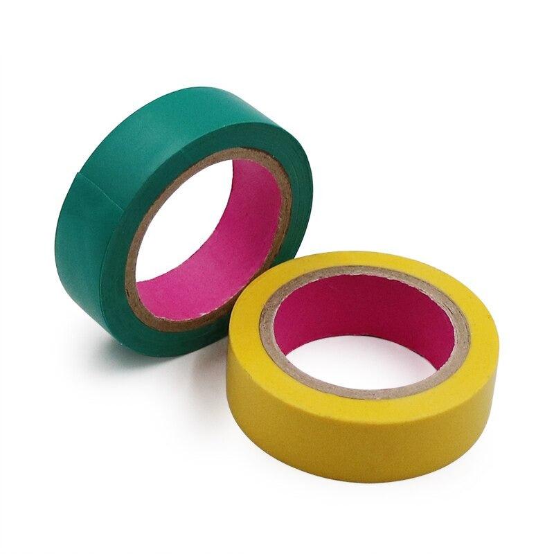 Color Electrical Tape PVC Wear-resistant Flame Retardant Lead-free Insulating Waterproof Eletrician White Black Red Blue Green Online
