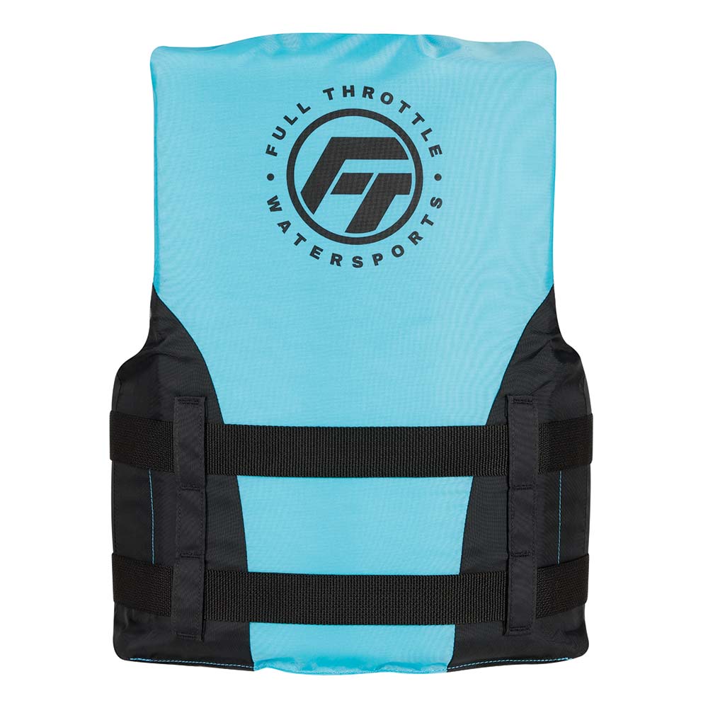 Full Throttle Teen Nylon Life Jacket – Aqua/Black [112200-505-010-22] Discount