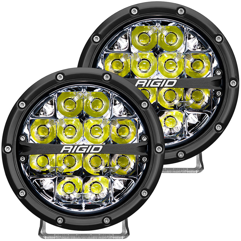 RIGID Industries 360-Series 6″ LED Off-Road Fog Light Spot Beam w/White Backlight – Black Housing [36200] on Sale