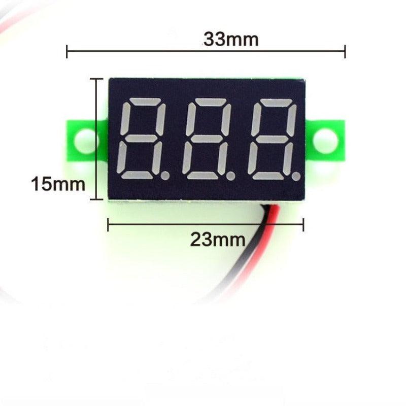DIY Red Blue Digital LED Mini Display Module DC2.5V-32V DC0-100V Voltmeterad for Motorcycle Car Discount