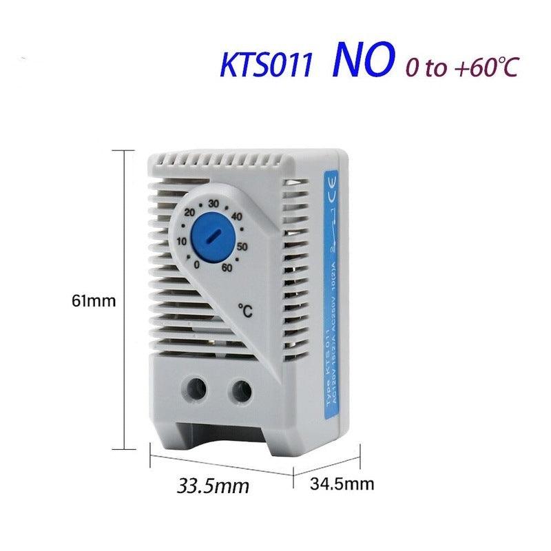 DIN Rail Cabinet Temperature Controller Industrial Thermostat KTO011 KTS011 0 to 60 Degree Centigrade Mechanical Thermoregulator Discount