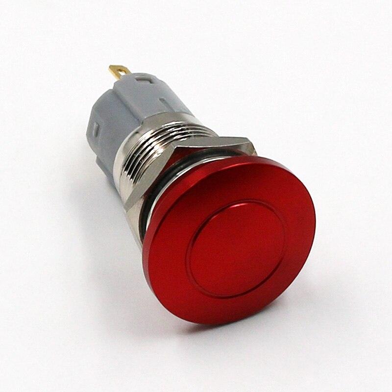 DIY 16mm 19mm Metal Waterproof Push Button Switch Emergency Stop Mushroom Head Fashion