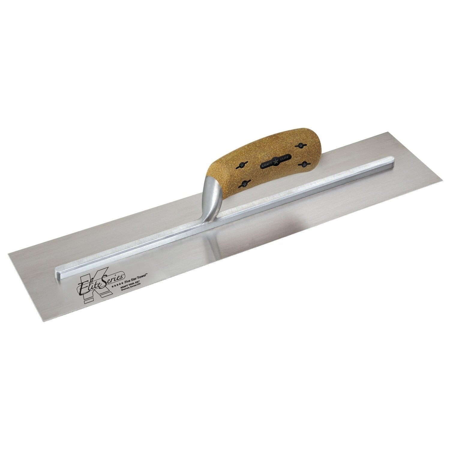 Kraft Tool CFE217K Elite Series Five Star 14″ x 4″ Carbon Steel Cement Trowel with Cork Handle Hot on Sale