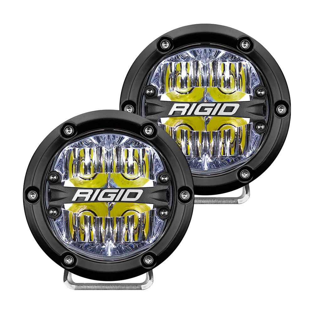 RIGID Industries 360-Series 4″ LED Off-Road Fog Light Drive Beam w/White Backlight – Black Housing [36117] Hot on Sale