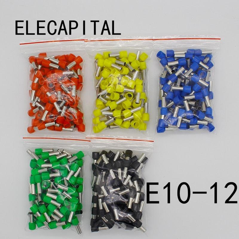 E10-12 Tube insulating Insulated terminals 10MM2 Cable Wire Connector 100PCS/Pack Insulating Crimp Terminal Connector E- Discount