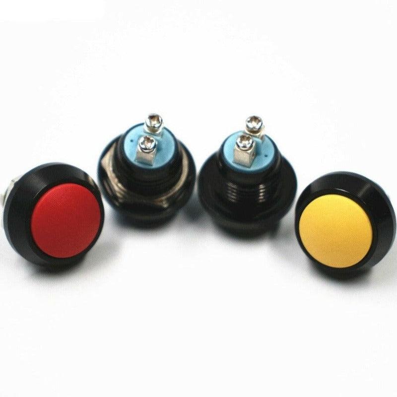 EARU -1pc 12mm Black Momentary Power Push Button Siwtch Fashion