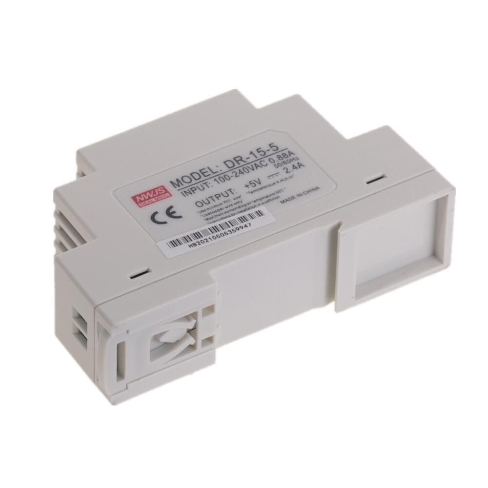 DR-15 15W Single Output 5V 12V 15V 24V Din Rail Switching Power Supply Electronics Din Rail Switching Type Industrial Supply