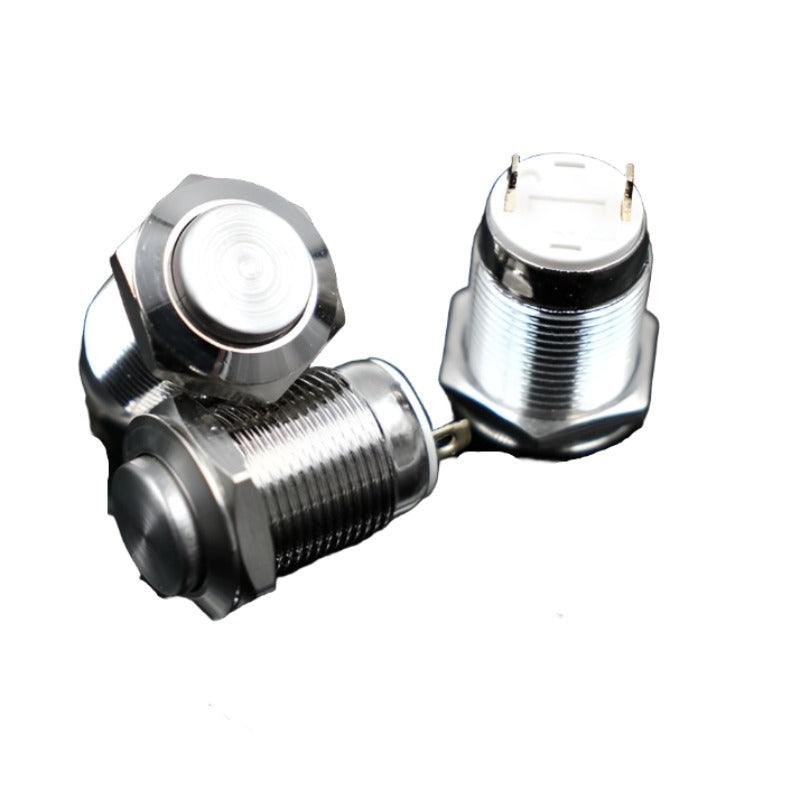 EARU -1pc 12mm Waterproof Momentary Stainless Steel Push Button Switch Online Sale