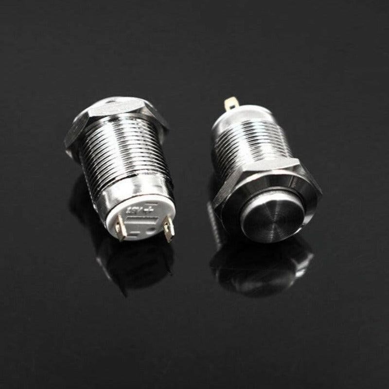 EARU -1pc 12mm Waterproof Momentary Stainless Steel Push Button Switch Online Sale
