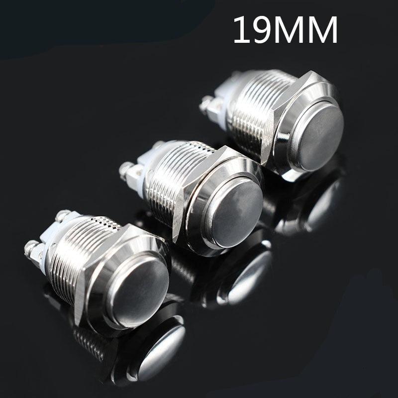 EARU -19mm Metal Push Button Switch Momentary Reset 1NO Waterproof Online Sale