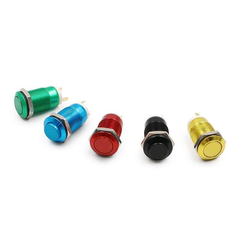EARU -12mm Oxide Aluminium Waterproof Metal Push Button Switch Hot on Sale