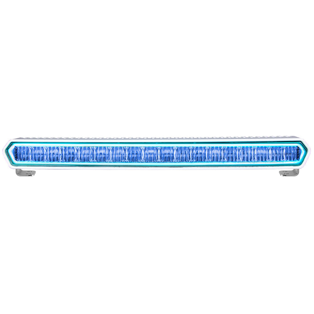 RIGID Industries SR-L Series Marine 20″ White LED Lightbar – White Light w/Blue Halo [62001] on Sale