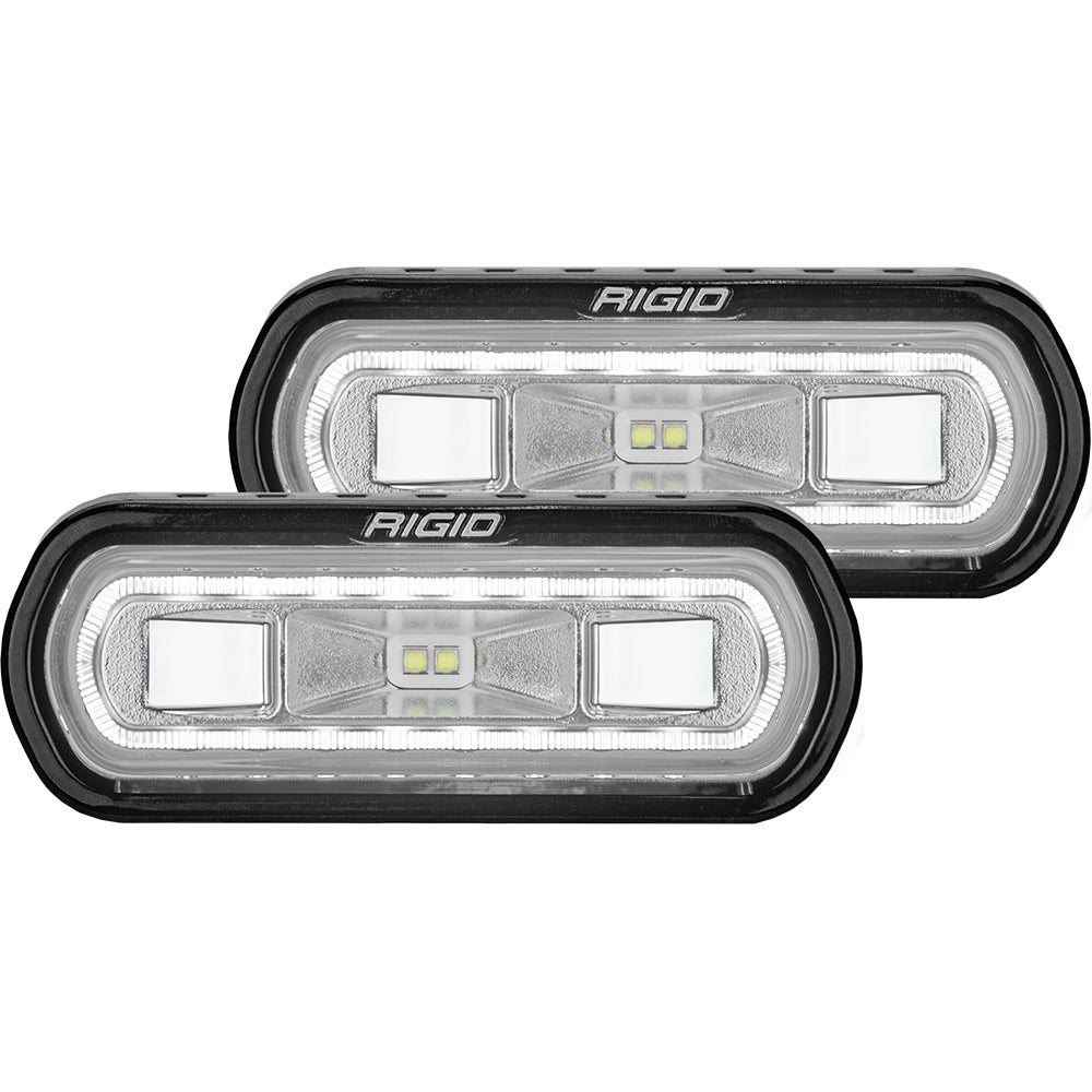 RIGID Industries SR-L Series Surface Mount Spreader Light – Black Housing – White Halo [53120] Discount