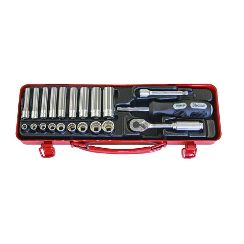 Ko-Ken 2277A-12P 1/4 Sq. Dr. Socket set 12 point 21 pieces Online Sale