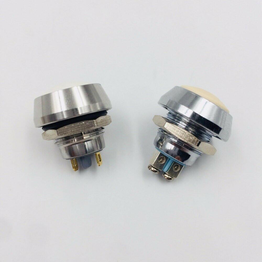 EARU- 12mm Reset Screw Solder Pin Metal Push Button Switch 3A220V Fashion