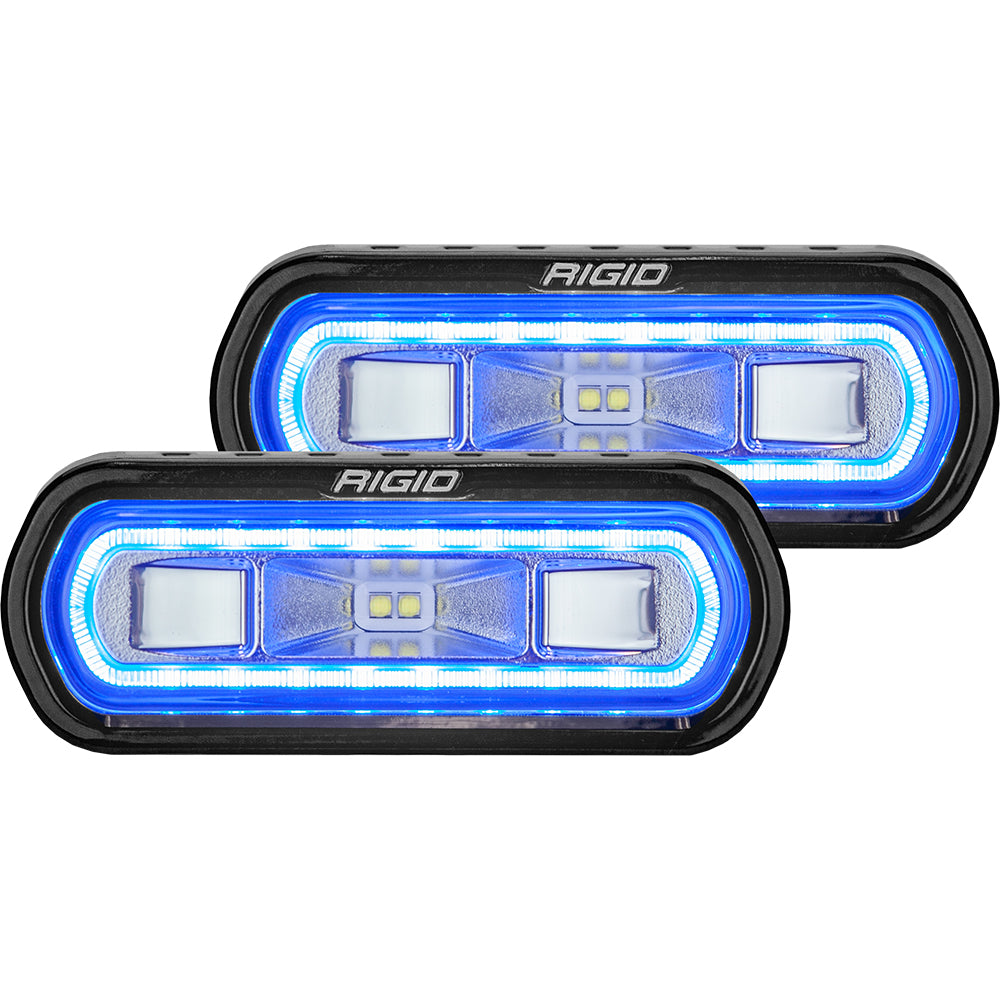 RIGID Industries SR-L Series Surface Mount Spreader Light – Black Housing – Blue Halo [53121] Online now