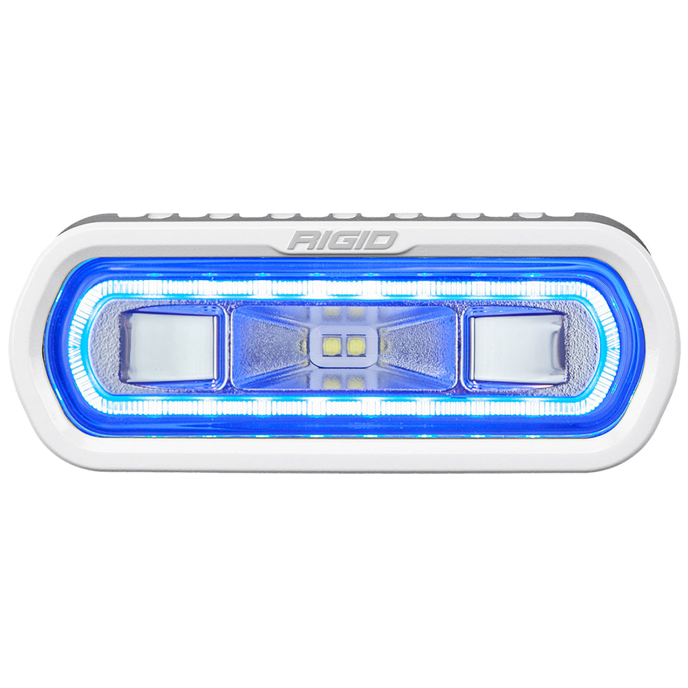 RIGID Industries SR-L Series Marine Spreader Light – White Surface Mount – White Light w/Blue Halo [51101] on Sale