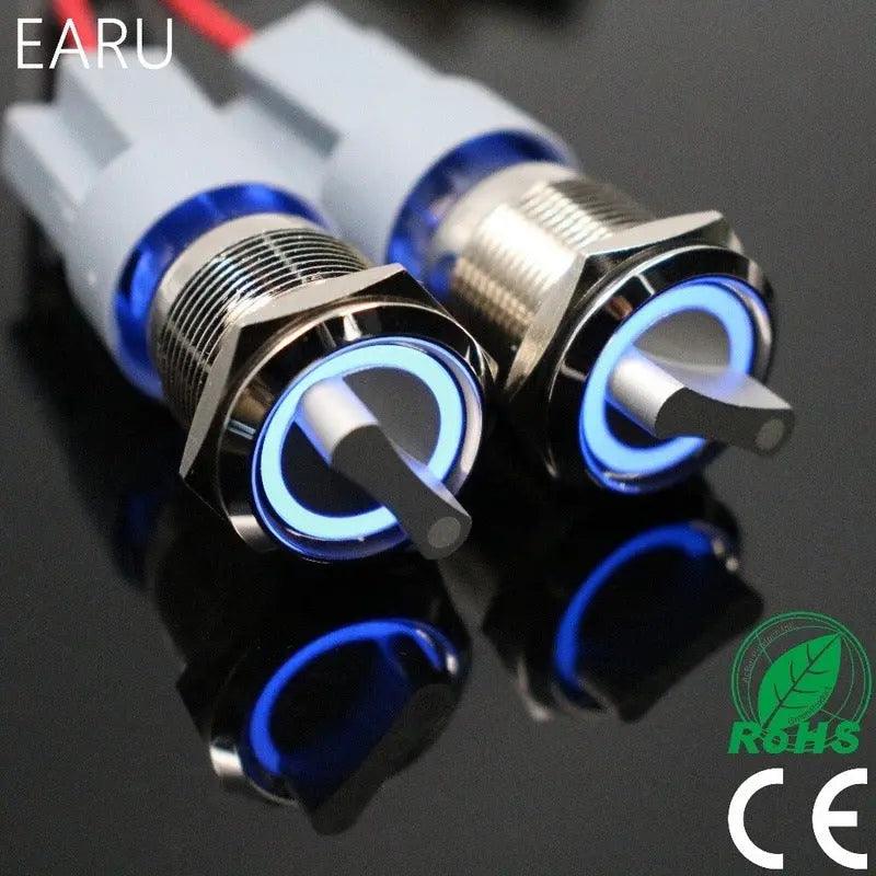 EARU- 19mm 2 3 Position Metal Push Button Switch| 5V up to 220V optional Online now
