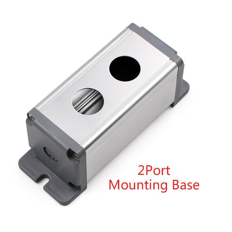 EARU-1pc Aluminium Alloy Push Button Terminal Mounting Box Base 1 2 3 4 5 Port Hot on Sale