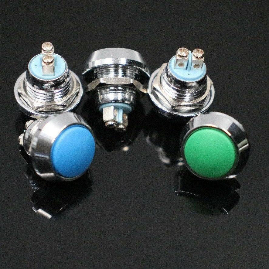 EARU- 12mm Waterproof Metal Self Reset Momentary Push Button Electric Switch Hot on Sale