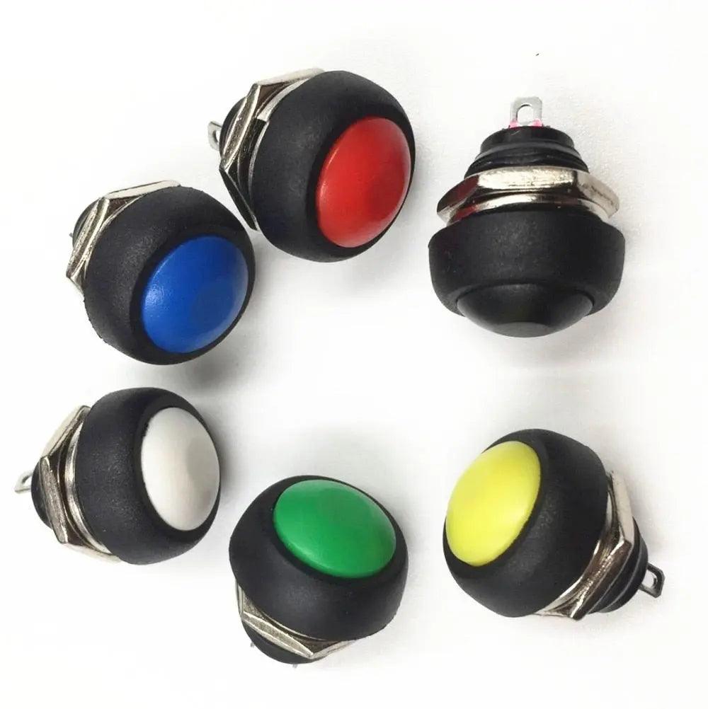 EARU- 10pcs DIY Mini 12mm Momentary Waterproof Push Button Switch Sale