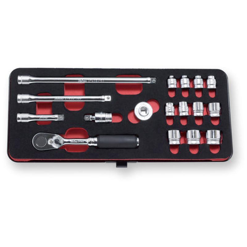 Ko-Ken 2286Z Socket set Z-series 17 pieces 1/4 Sq. Drive on Sale