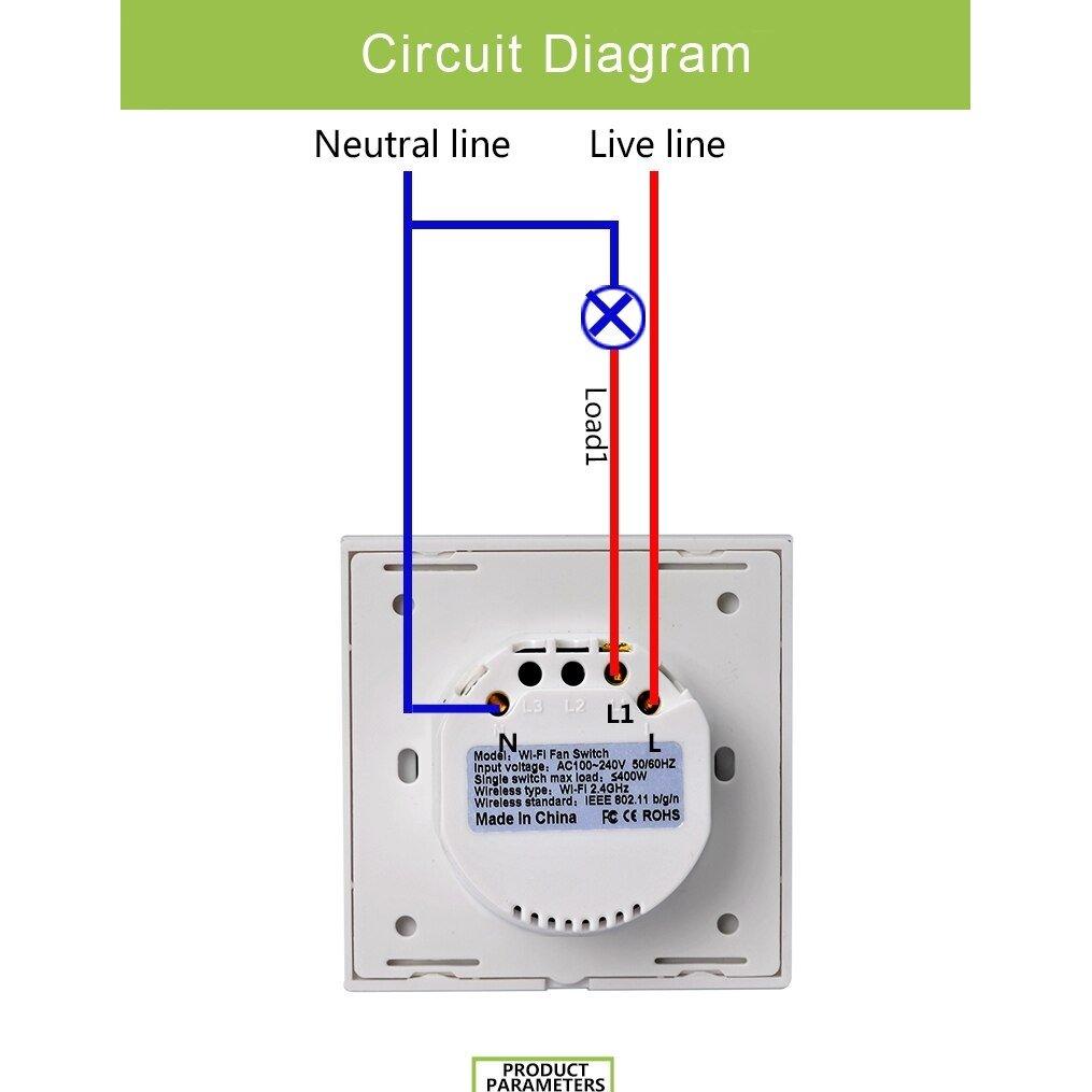 EU US WiFi Smart Fan Motor Speed Controller Glass Panel Wall Touch Switch Timer Remote Control Smart Life Tuya Alexa Google Home Supply
