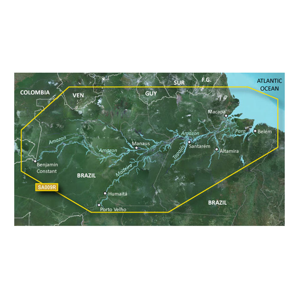 Garmin BlueChart g3 HD – HXSA009R – Amazon River – microSD/SD [010-C1066-20] Online Sale