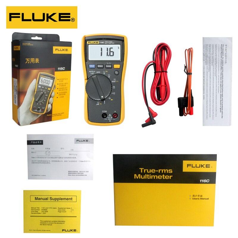 Fluke 115 C Digital Multimeter True RMS FLUKE 117 C Tester Profession Digital Tester Online