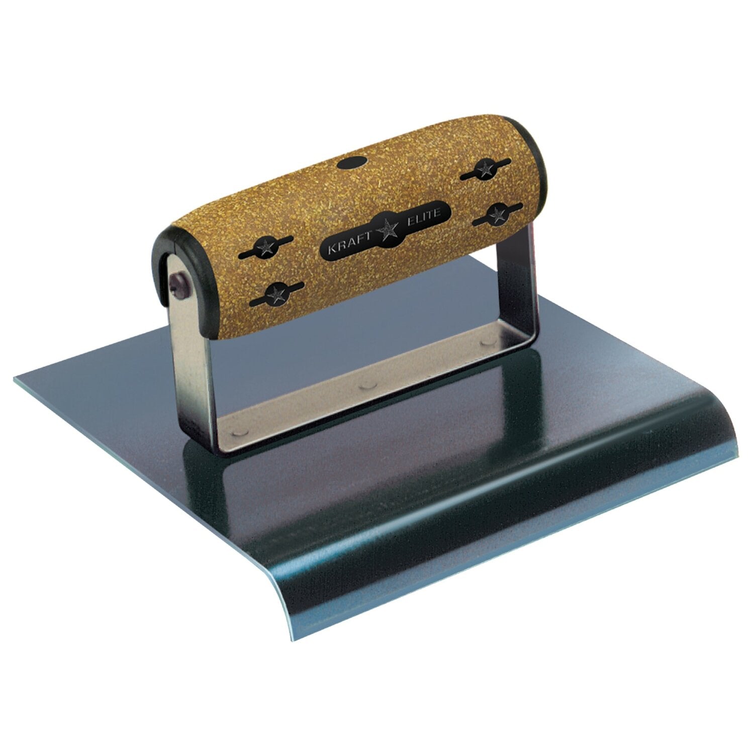 Kraft Tool CFE675K 6″ x 4″ 1″R Elite Series Five Star Blue Steel Hand Edger with Cork Handle on Sale