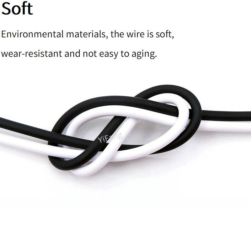 Fast Charging Wire DIY Repair Connector Data Transmission 3A  Android Micro iPhone Type C 4Cores Quick Charge USB Keyboard Cable Online Sale