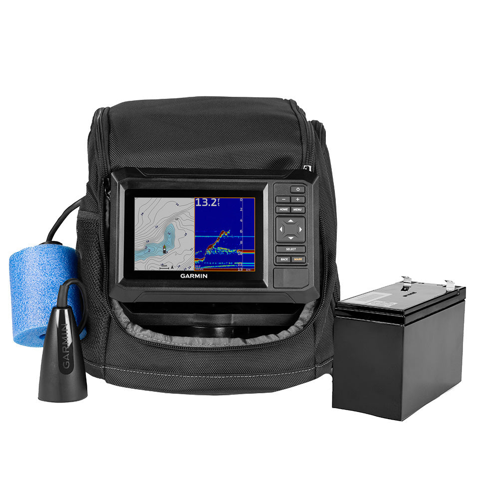 Garmin ECHOMAP UHD2 Keyed 5″ cv Ice Fishing Bundle w/ECHOMAP UHD2 53cv  Dual Beam-IF Transducer [010-02590-35] Online Sale