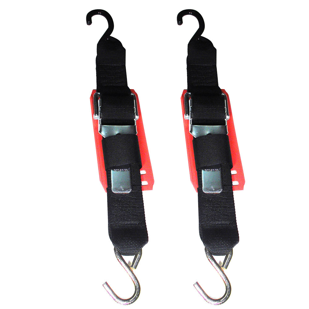 Rod Saver Paddle Buckle Trailer Tie-Down w/Vinyl Pad – 2″ x 4 – Pair [2PB4VP] Online now